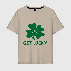 Мужская футболка оверсайз Get lucky