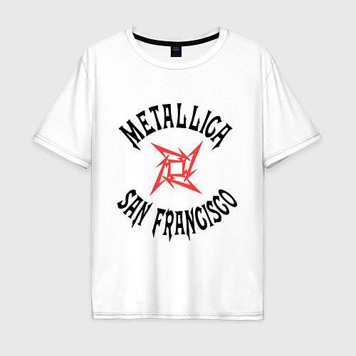 Мужская футболка оверсайз Metallica: San Francisco / Белый – фото 1