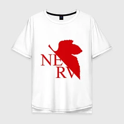 Мужская футболка оверсайз Евангелион NERV