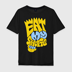 Мужская футболка оверсайз Bart: Eat my shorts