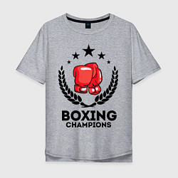 Футболка оверсайз мужская Boxing Champions, цвет: меланж