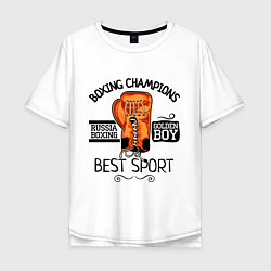 Мужская футболка оверсайз Golden Boy: Best Sport