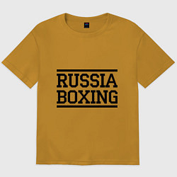 Мужская футболка оверсайз Russia boxing