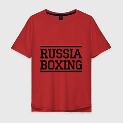 Мужская футболка оверсайз Russia boxing