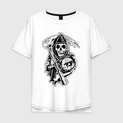 Мужская футболка оверсайз Sons Of Anarchy: Death