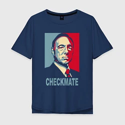 Мужская футболка оверсайз Checkmate Spacey