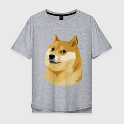 Футболка оверсайз мужская Doge, цвет: меланж