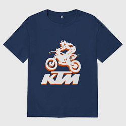 Мужская футболка оверсайз KTM белый