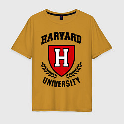 Мужская футболка оверсайз Harvard University