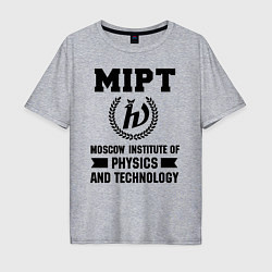 Футболка оверсайз мужская MIPT Institute, цвет: меланж