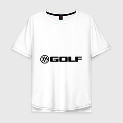 Футболка оверсайз мужская Volkswagen Golf, цвет: белый