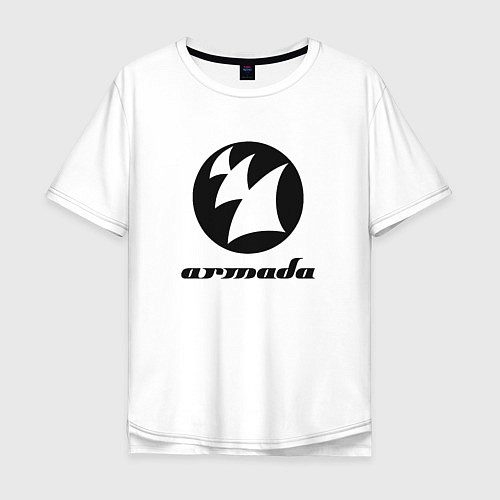Мужская футболка оверсайз Armada Music / Белый – фото 1
