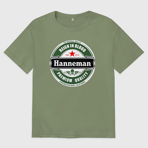 Мужская футболка оверсайз Hanneman / Авокадо – фото 1