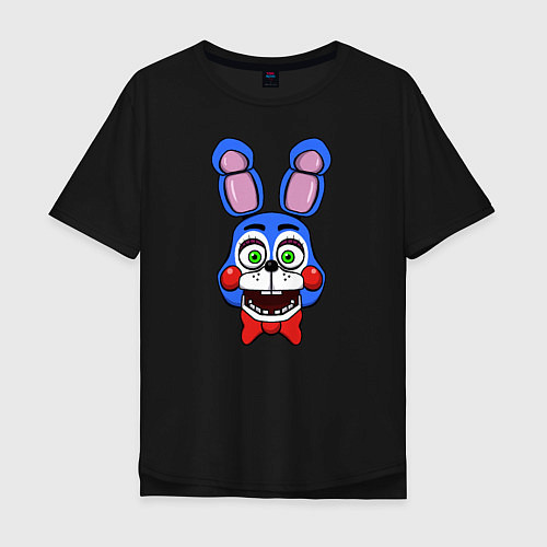 Мужская футболка оверсайз Toy Bonnie FNAF / Черный – фото 1