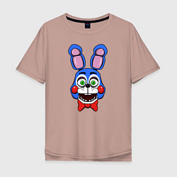 Футболка оверсайз мужская Toy Bonnie FNAF, цвет: пыльно-розовый