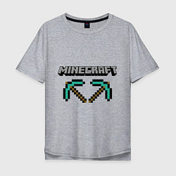 Мужская футболка оверсайз Minecraft Hero