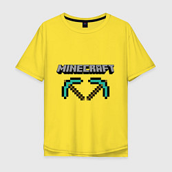 Футболка оверсайз мужская Minecraft Hero, цвет: желтый