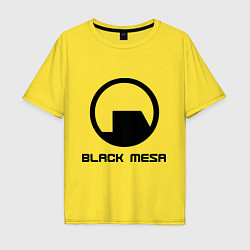 Футболка оверсайз мужская Black Mesa: Logo, цвет: желтый