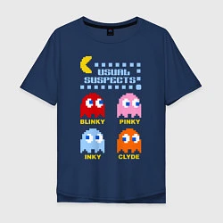 Мужская футболка оверсайз Pac-Man: Usual Suspects