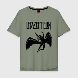 Мужская футболка оверсайз Led Zeppelin Swan