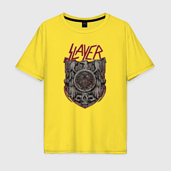 Футболка оверсайз мужская Slayer Eagle, цвет: желтый