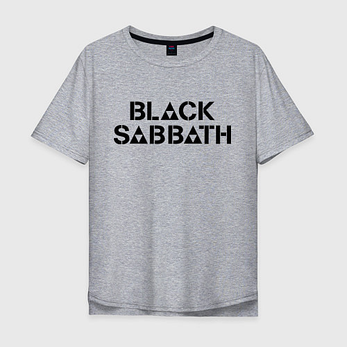 Мужская футболка оверсайз Black Sabbath / Меланж – фото 1