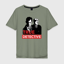 Футболка оверсайз мужская True Detective, цвет: авокадо