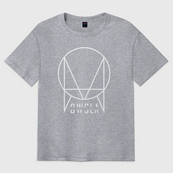 Футболка оверсайз мужская OWSLA, цвет: меланж