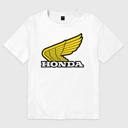 Футболка оверсайз мужская Honda, цвет: белый