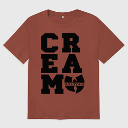 Футболка оверсайз мужская Wu tang clan, цвет: кирпичный