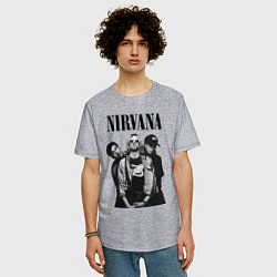 Футболка оверсайз мужская Nirvana Group, цвет: меланж — фото 2