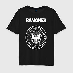 Футболка оверсайз мужская Ramones цвета черный — фото 1