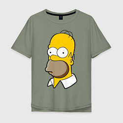 Мужская футболка оверсайз Sad Homer