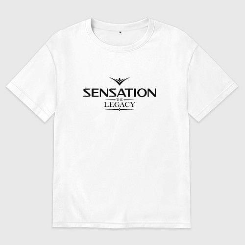 Мужская футболка оверсайз Sensation: The Legacy / Белый – фото 1
