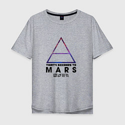 Мужская футболка оверсайз Thirty seconds to mars cosmos