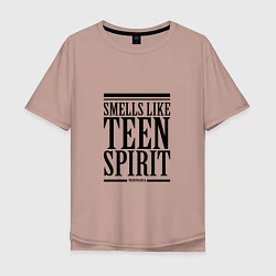 Мужская футболка оверсайз Smells like teen spirit