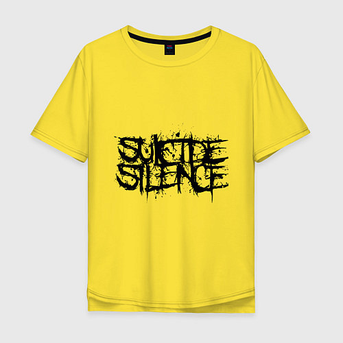 Мужская футболка оверсайз Suicide Silence: Venom / Желтый – фото 1