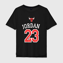 Футболка оверсайз мужская Jordan 23, цвет: черный