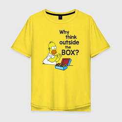 Мужская футболка оверсайз Outside the box