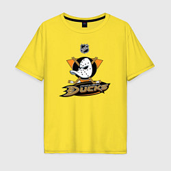 Футболка оверсайз мужская NHL: Anaheim Ducks, цвет: желтый