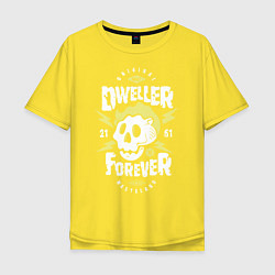 Футболка оверсайз мужская Dweller Forever, цвет: желтый