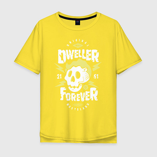 Мужская футболка оверсайз Dweller Forever / Желтый – фото 1