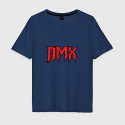 Футболка оверсайз мужская DMX, цвет: тёмно-синий
