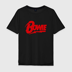 Футболка оверсайз мужская Bowie Logo, цвет: черный
