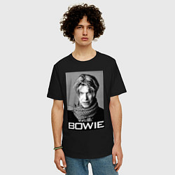 Футболка оверсайз мужская Bowie Legend, цвет: черный — фото 2