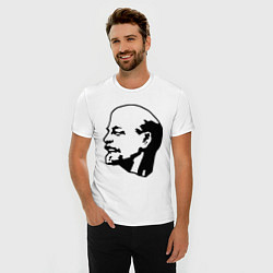 Футболка slim-fit Ленин: скульптура, цвет: белый — фото 2