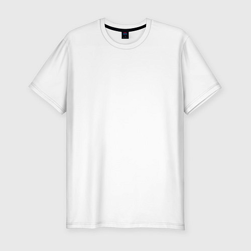 Мужская slim-футболка Unreal Tournament blue team / Белый – фото 1
