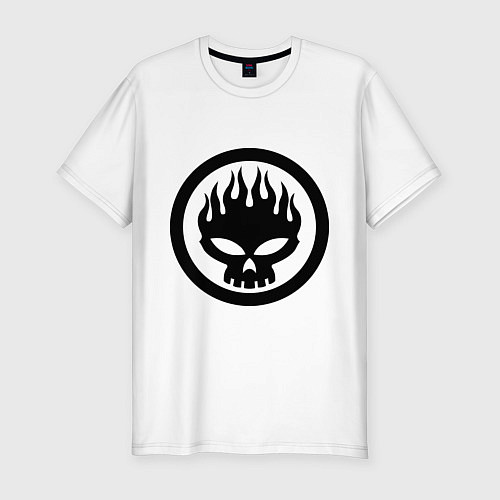 Мужская slim-футболка The Offspring: Sybmol / Белый – фото 1