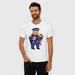 Футболка slim-fit Chief Clancy Wiggum, цвет: белый — фото 2