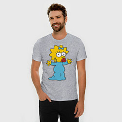 Футболка slim-fit Maggie Simpson, цвет: меланж — фото 2